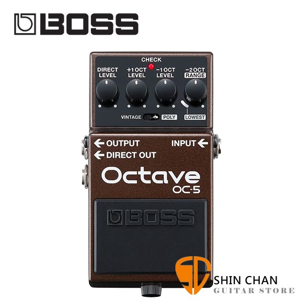 Boss OC-5 八度音效果器【Octave/OC5/電吉他、貝斯效果器/原廠公司貨一